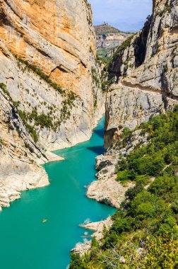 Görünümü, Congost de Mont-isyankar Katalonya, İspanya