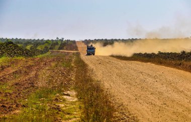 Toprak yol Bolaven Platosu, Laos