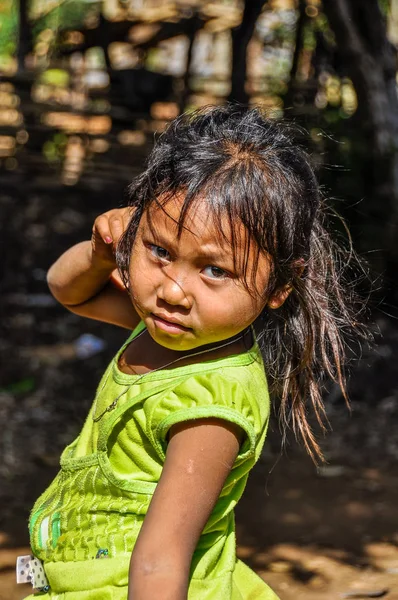 stock image Local girl in Bolaven Plateau, Laos