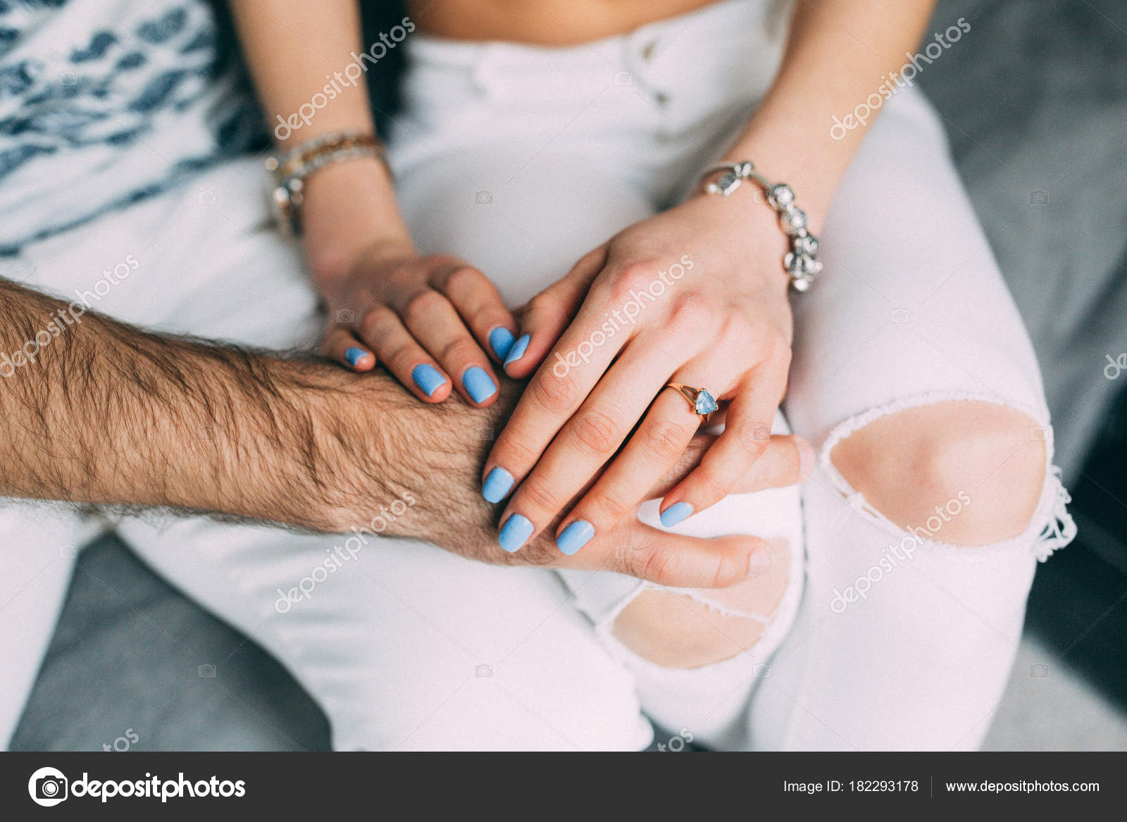 Boy And Girl Holding Hands Real Images Images Poster