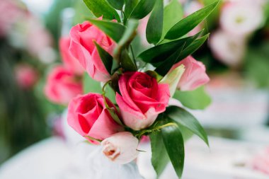 Çiçek düğün buket gül dan.