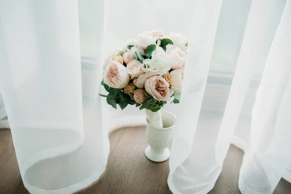 Blomma Bröllop Bukett Rosor — Stockfoto