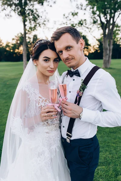 Paseo Verano Los Recién Casados Naturaleza —  Fotos de Stock