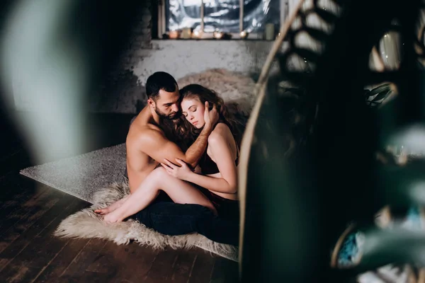 Noche Romántica Una Pareja Joven — Foto de Stock