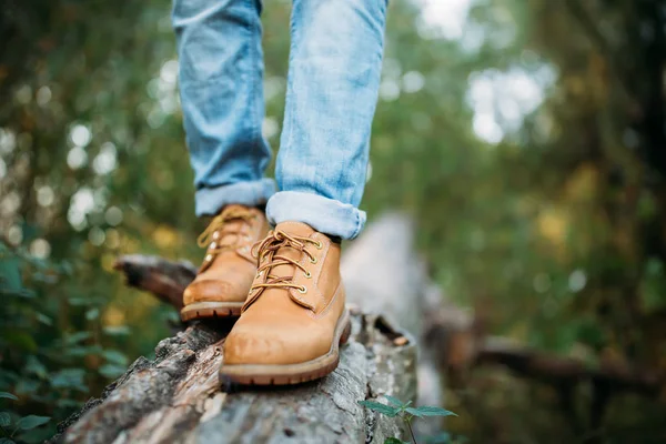 Gele Leerschoenen Jeugd — Stockfoto