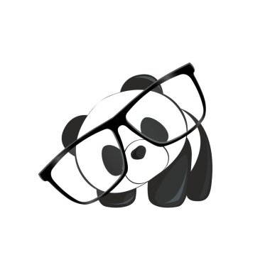 Panda illüstrasyon vektör