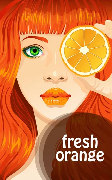 Vetor laranja fresco —  Vetores de Stock