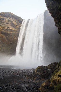 Skgafoss şelale Güney İzlanda