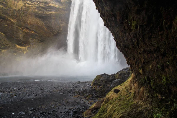 Skgafoss şelale Güney İzlanda — Stok fotoğraf