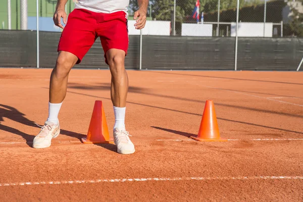 Tennisser warming-up — Stockfoto