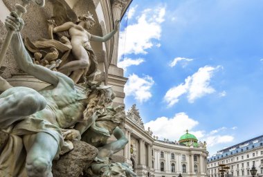 Michaelertrakt Sarayı, Hofburg Viyana, Avusturya. 