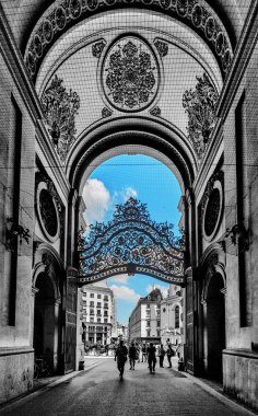 Gate and entrance to Hofburg palace Vienna, Austria clipart