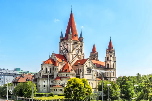 Igreja de São Francisco de Assis em Viena . — Fotografia de Stock