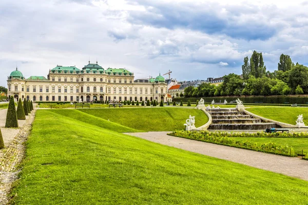 Belvedere Sarayı ve Bahçe Viyana, Avusturya — Stok fotoğraf