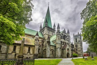 Nidaros cathedral, trondheim, Norveç. 