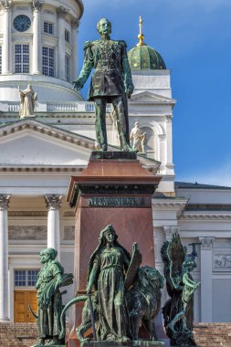 Senato Meydanı (Senaatintori) Helsinki, Finlandiya.