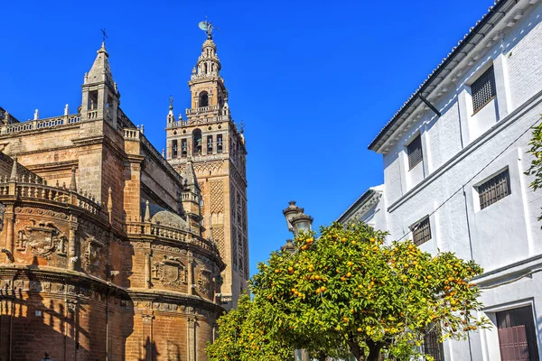参照してください聖マリア大聖堂。セビリア、スペイン. — ストック写真