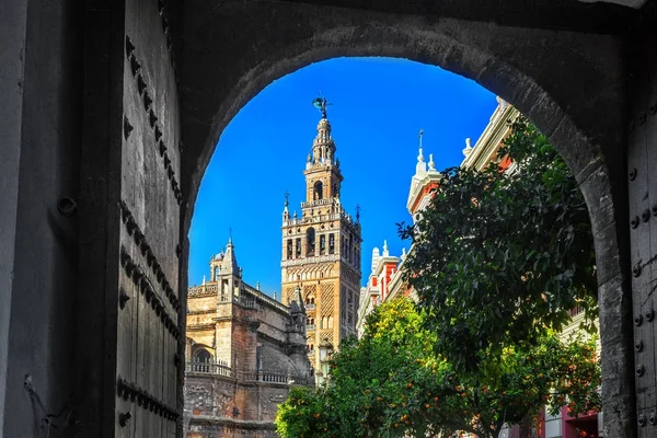 Kathedraal van Saint Mary van de stoel. Sevilla, Spanje. — Stockfoto