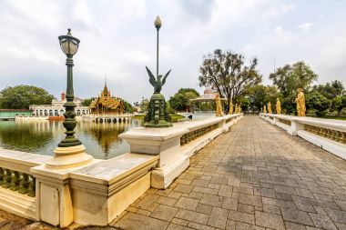 Pa-In Kraliyet Sarayı Kasrı bilinen bang. Bang Pa-In Ayutthaya il semtinde. Tayland.