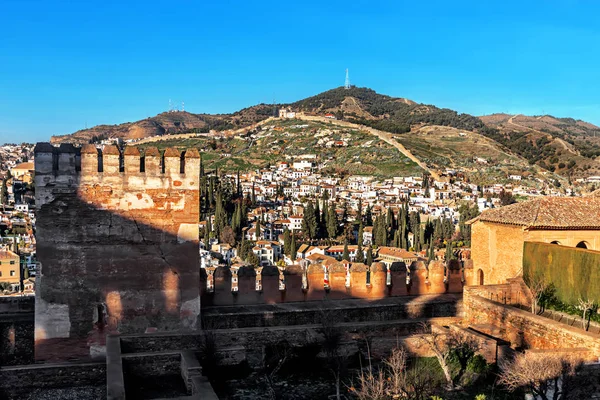 Bairro Albaicin Granada Andaluzia Espanha — Fotografia de Stock