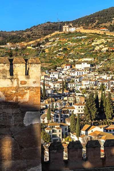 Bairro Albaicin Granada Andaluzia Espanha — Fotografia de Stock