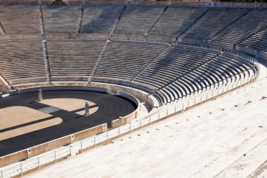 Atina 'daki Olympic Panathenaic stadyumu veya kallimaro - ayrıntı