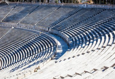 Atina 'daki Olympic Panathenaic stadyumu veya kallimaro - ayrıntı