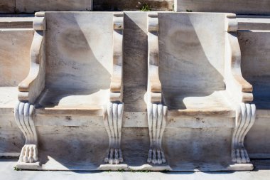 Atina 'daki Olympic Panathenaic stadyumu veya kallimaro - ayrıntı