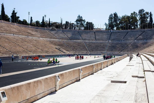 Αθήνα Ελλάδα Απριλίου 2018 Παναθηναϊκό Στάδιο Καλλιμάρμαρο — Φωτογραφία Αρχείου