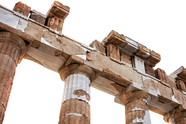 Antique Grecki Świątyni Szczegół Kolumny — Zdjęcie stockowe