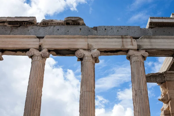 Antik Görög Templom Oszlop Részletesen — Stock Fotó