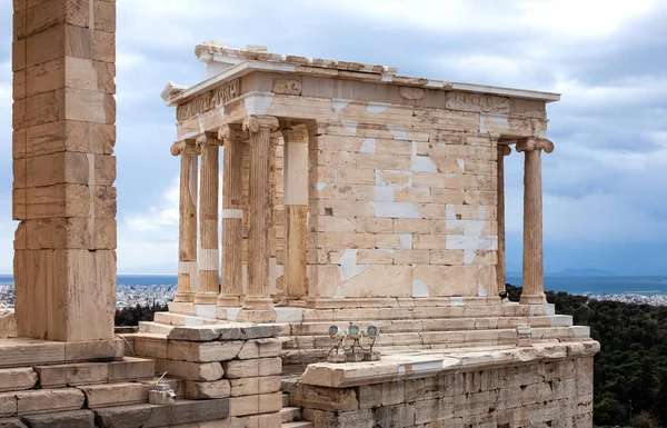 Atenea Templo Nike Acrópolis Atenas — Foto de Stock