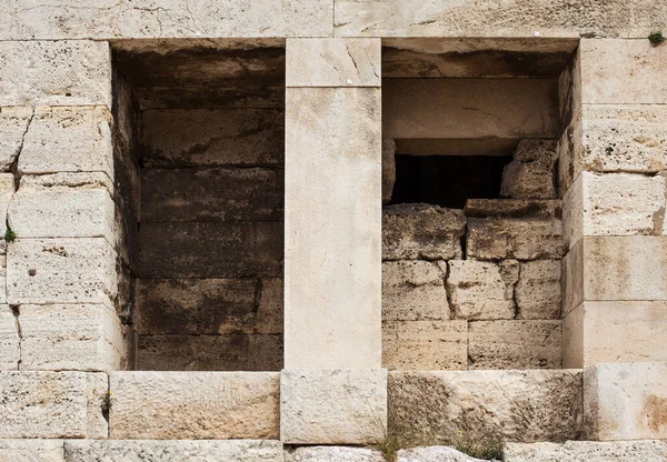 Antieke Stenen Tempel Muur Textuur — Stockfoto