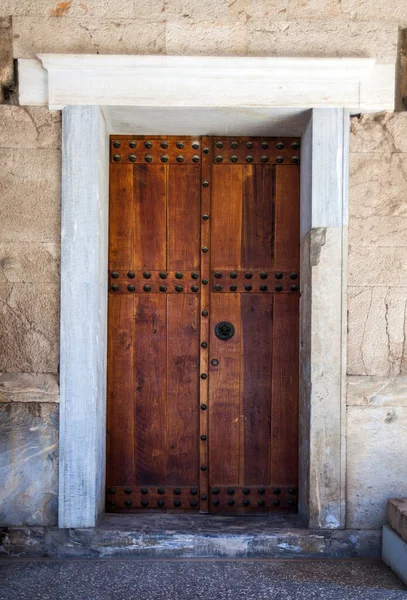 Vecchio Dettaglio Edificio Porta Epoca — Foto Stock