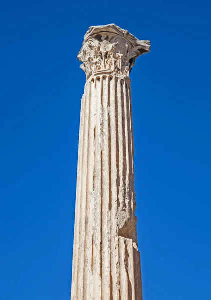 Antique greek temple column detail