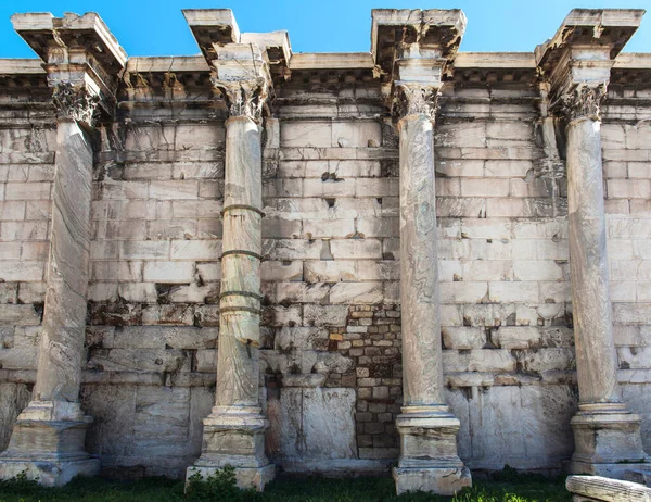 Antieke Griekse Tempel Kolom Detail — Stockfoto