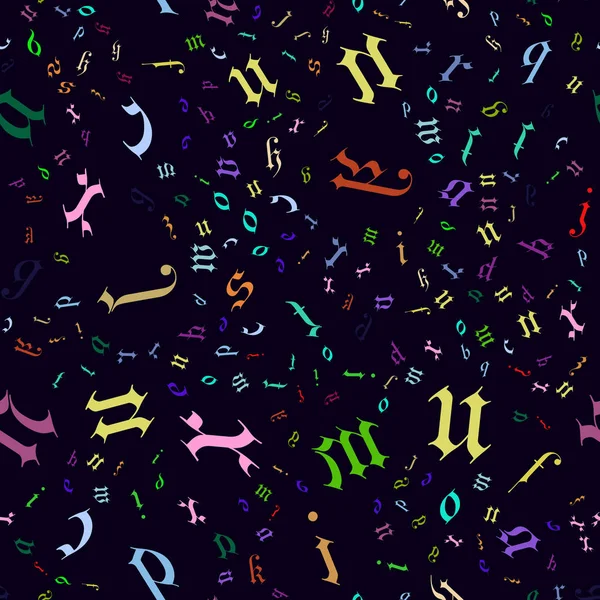 Modèle sans couture alphabet anglais — Image vectorielle
