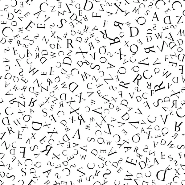 원활한 패턴 영어 알파벳 — 스톡 벡터