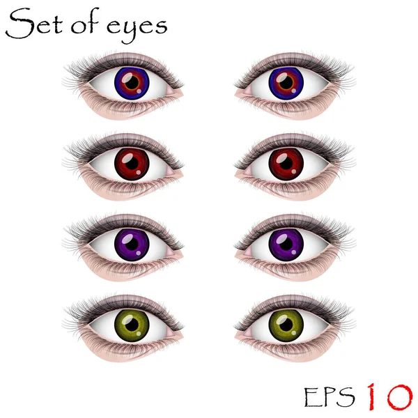 Krásné ženské oči — Stockový vektor