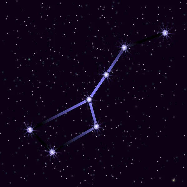 Constellation grand elle-ours — Image vectorielle