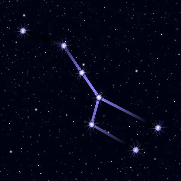 Constellation grand elle-ours — Image vectorielle