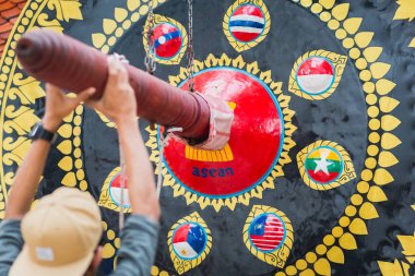 ASEAN gong in Bangkok clipart