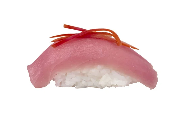 白い背景の上のマグロの寿司. — ストック写真