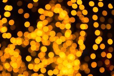 Sarı bokeh arka planı için