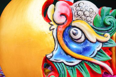 Dragon Çin tapınak Tayland 1.