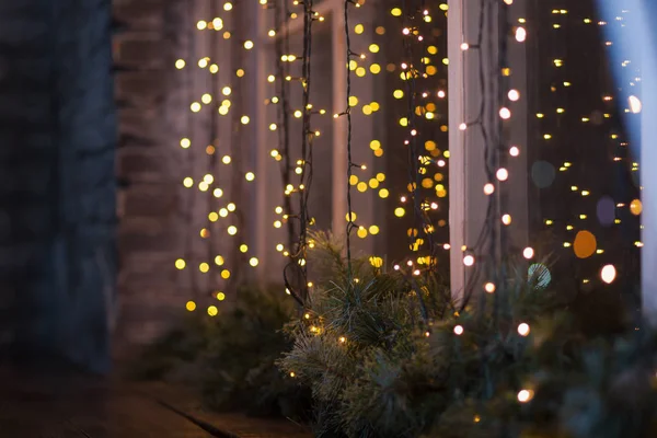 Ufuk ışık asılı arka plan