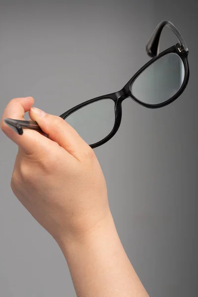 Óculos Frente Gráfico Optometrista — Fotografia de Stock