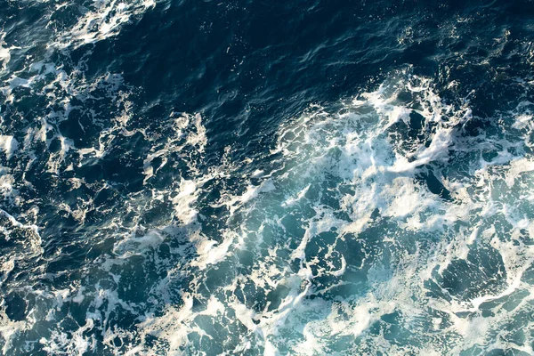 Ondas Oceânicas Tortuosas Vistas Cima — Fotografia de Stock