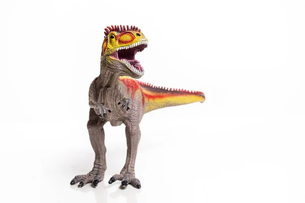 Ominous Rex Dinoszaurusz Figura Elszigetelt Tiszta Fehér Háttér Szörnyeteg Állat — Stock Fotó