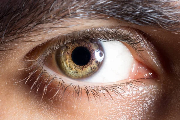 Exame Ocular Conceito Prevenção Distúrbios Oculares Uma Idade Jovem — Fotografia de Stock